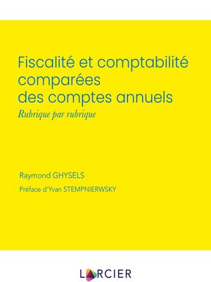 cover image of Fiscalité et comptabilité comparées des comptes annuels